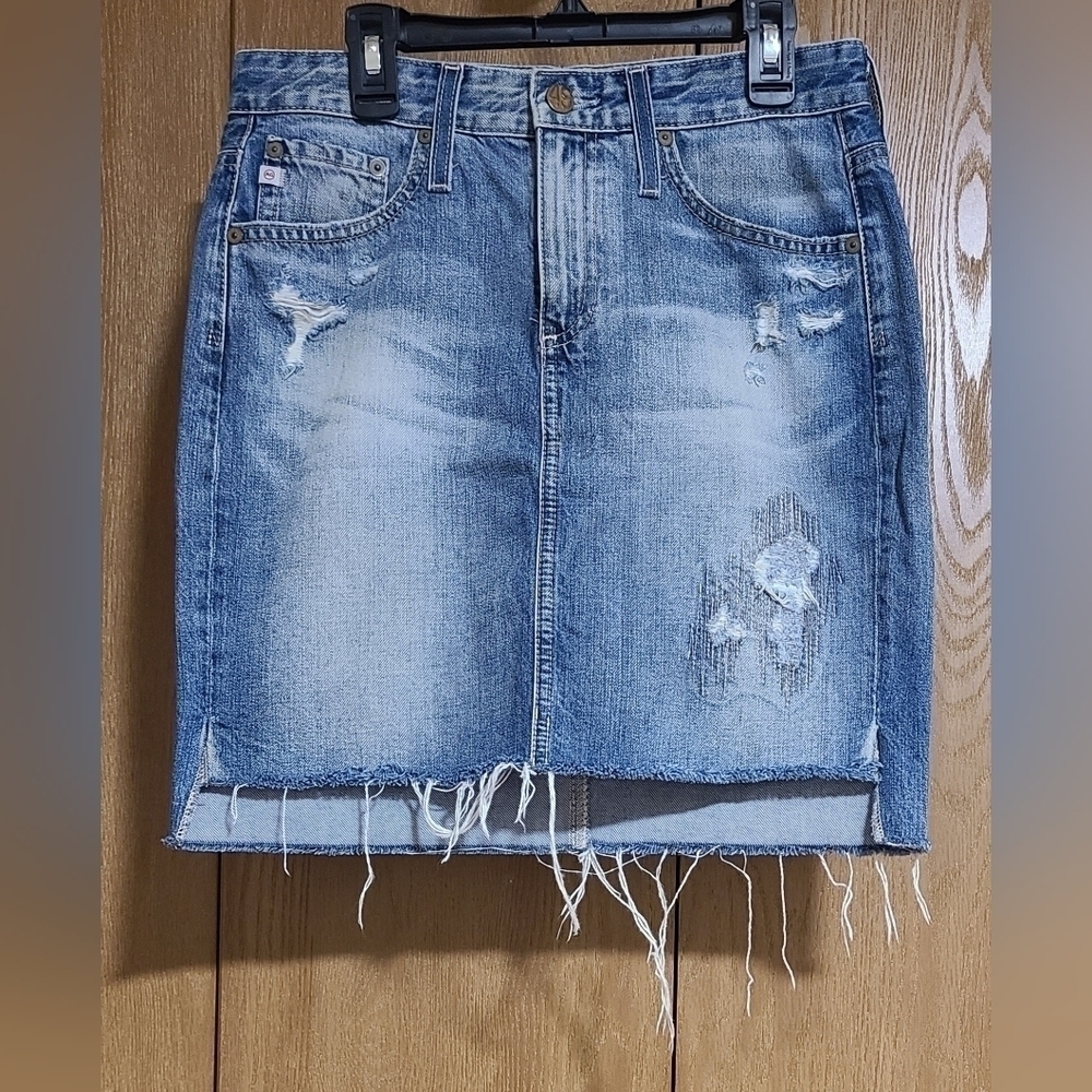 Adriano Goldschmied Ag-Ed The Erin Jean Pencil Skirt Size 26R